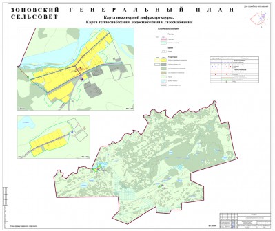 Карта теплоснабжения, водоснабжения и газоснабжения